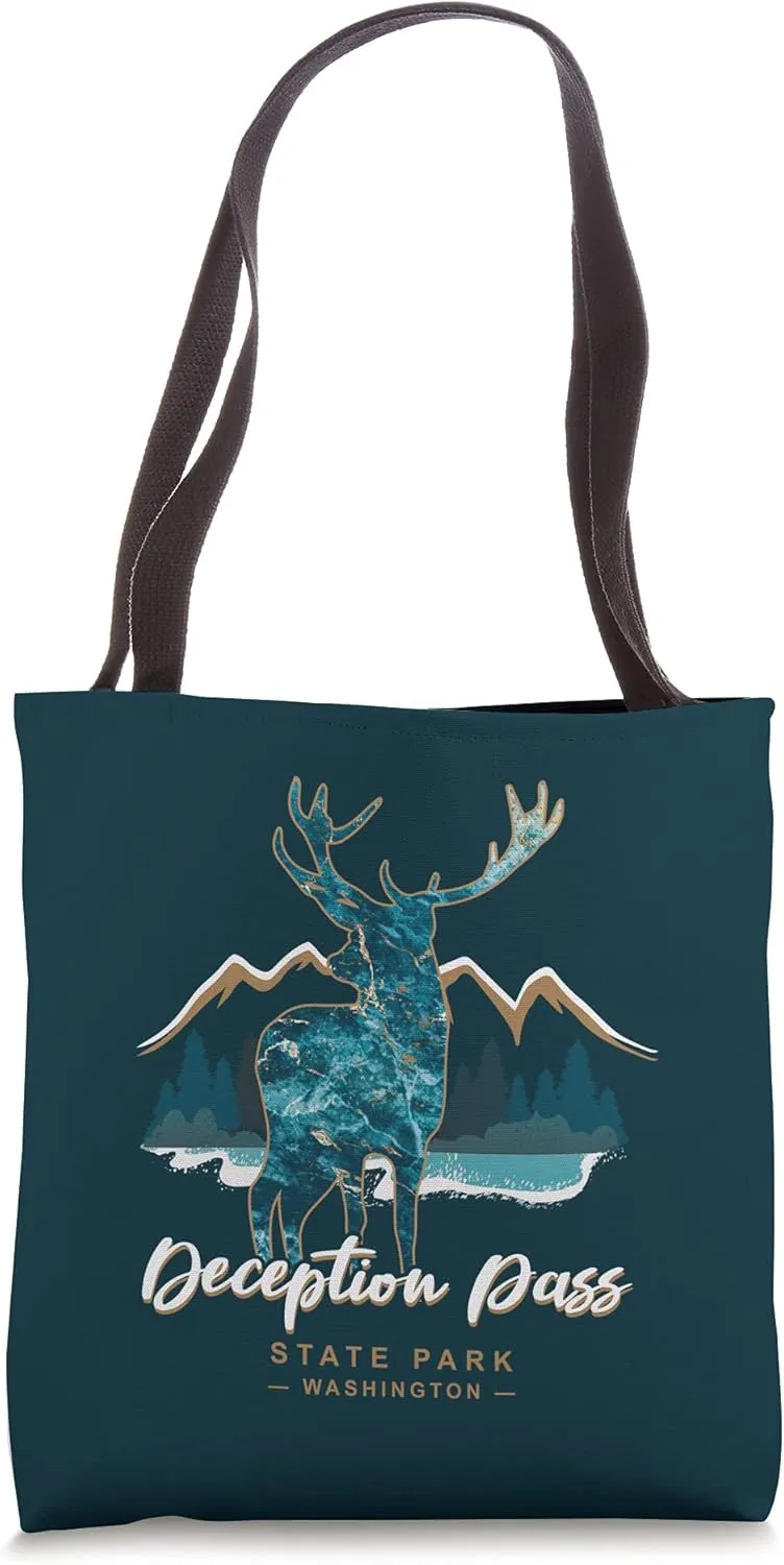Deception Pass State Park Washington Vacation Souvenir Tote Bag