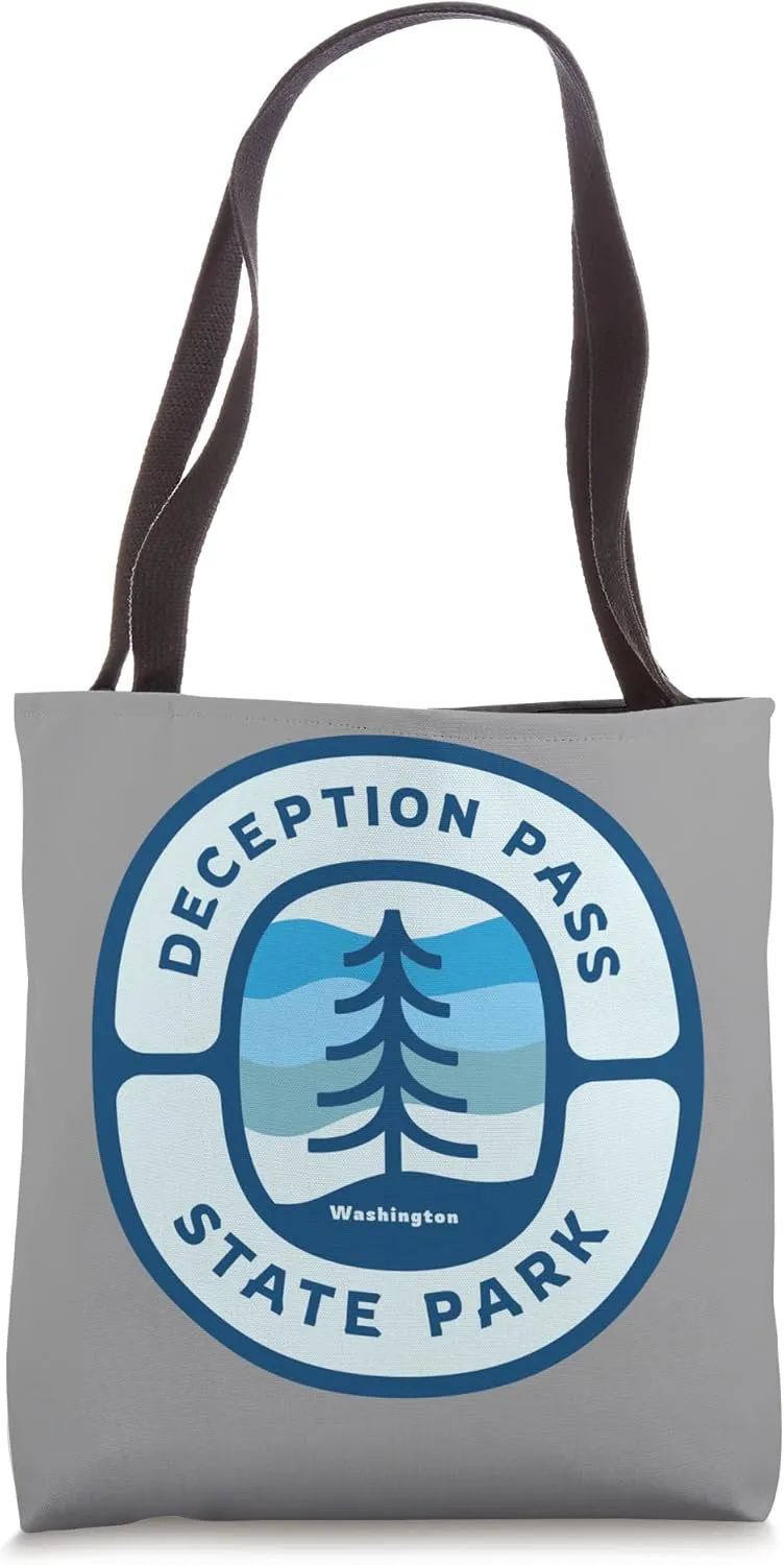 Deception Pass State Park Washington WA Vacation Souvenir Tote Bag