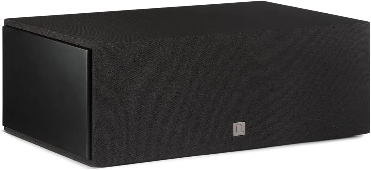 Definitive Technology Dymension DM10 Center Channel Speaker, (2) 5.25" Midrange Woofer, 1" Tweeter, 9" Passive Bass Radiator, for Dymension Series Home Speakers, Immersive Home Theater Audio, Black