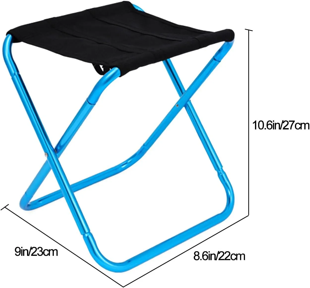 DELURA Ultralight Portable Folding Camping Stool for Outdoor Fishing Hiking Backpacking Travelling Little Stools (Color : B)