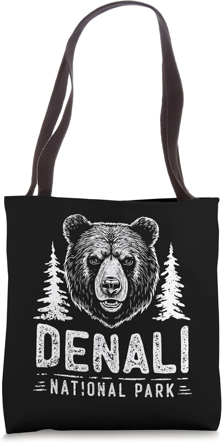 Denali National Park US Alaska Nature reserve Denali Bear Tote Bag