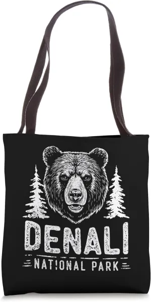 Denali National Park US Alaska Nature reserve Denali Bear Tote Bag