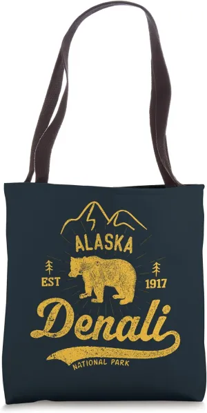 Denali National Park US Alaska Nature reserve Denali Bear Tote Bag