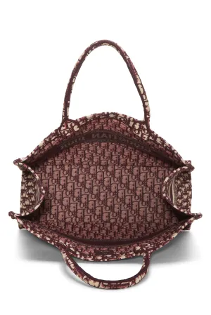 Dior,  Burgundy Trotter Canvas Book Tote Large, Burgundy