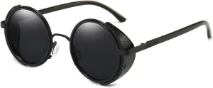Dollger Steampunk Vintage Retro Round Sunglasses Metal Circle Frame