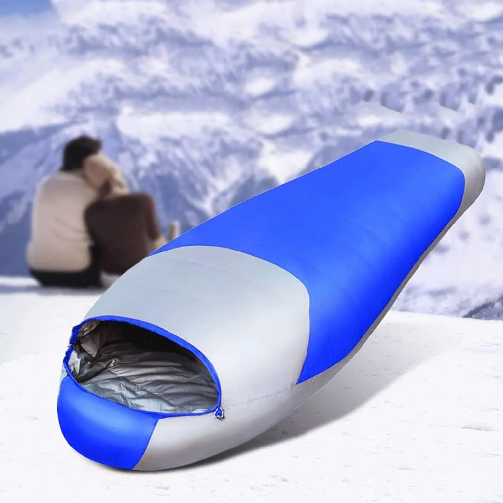 Down Sleeping Bag Spring, Autumn and Winter Outdoor Camping Adults Indoor Thickening Warm White Duck Down