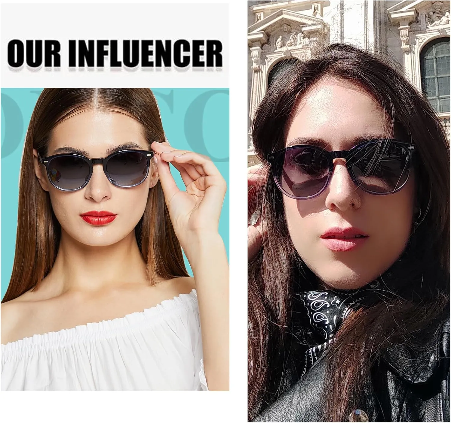DUCO Polarized Sunglasses for Women Retro Round Women's Sunglasses Classic Vintage UV400 Shades DC1230