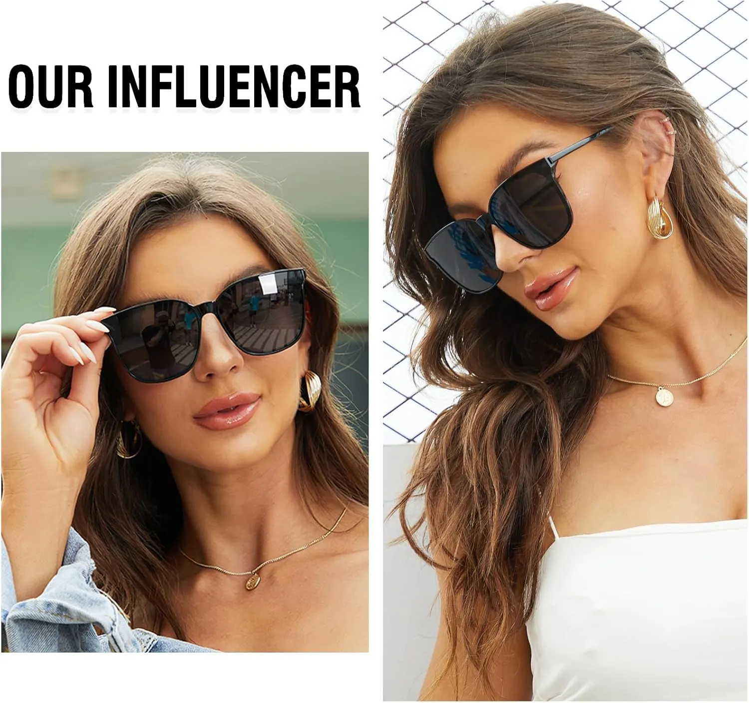 DUCO Retro Round Sunglasses for Women Vintage Polarized Woman Shades Lightweight PC Frame UV400 Protection Sun Glasses W016