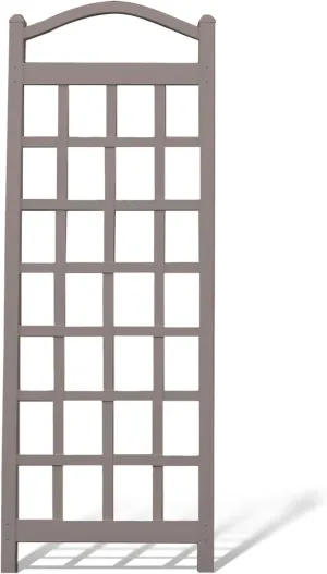 Dura-Trel PVC Garden Trellis for Climbing Vine Plants, Cambridge, Mocha, 28" x 76"