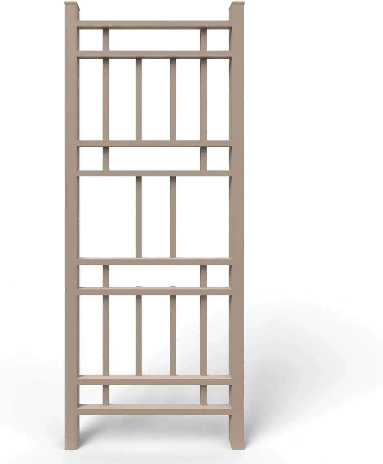 Dura-Trel Wellington 28 by 75 Inch Indoor Outdoor Garden Trellis Plant Support for Vines and Climbing Plants, Flowers, and Vegetables, with Ground Anchors, Mocha