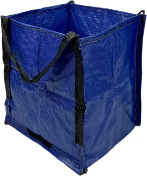 DURASACK Heavy Duty Storage Tote Bag 22-Gallon Rugged Woven Polypropylene Moving Bag, Reusable Self-Standing Design, Holds up to 500 Pounds, Single, Blue, 16 x 16 x 19 inches