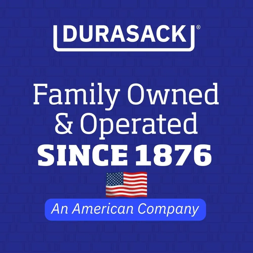 DURASACK Heavy Duty Storage Tote Bag 22-Gallon Rugged Woven Polypropylene Moving Bag, Reusable Self-Standing Design, Holds up to 500 Pounds, Single, Gingham Blue