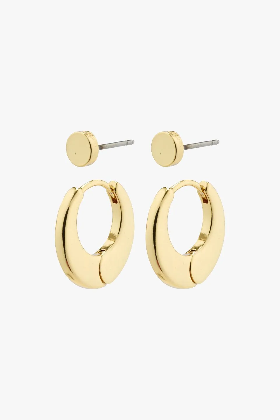 Eilish Gold EOL Hoop   Stud Set Earrings