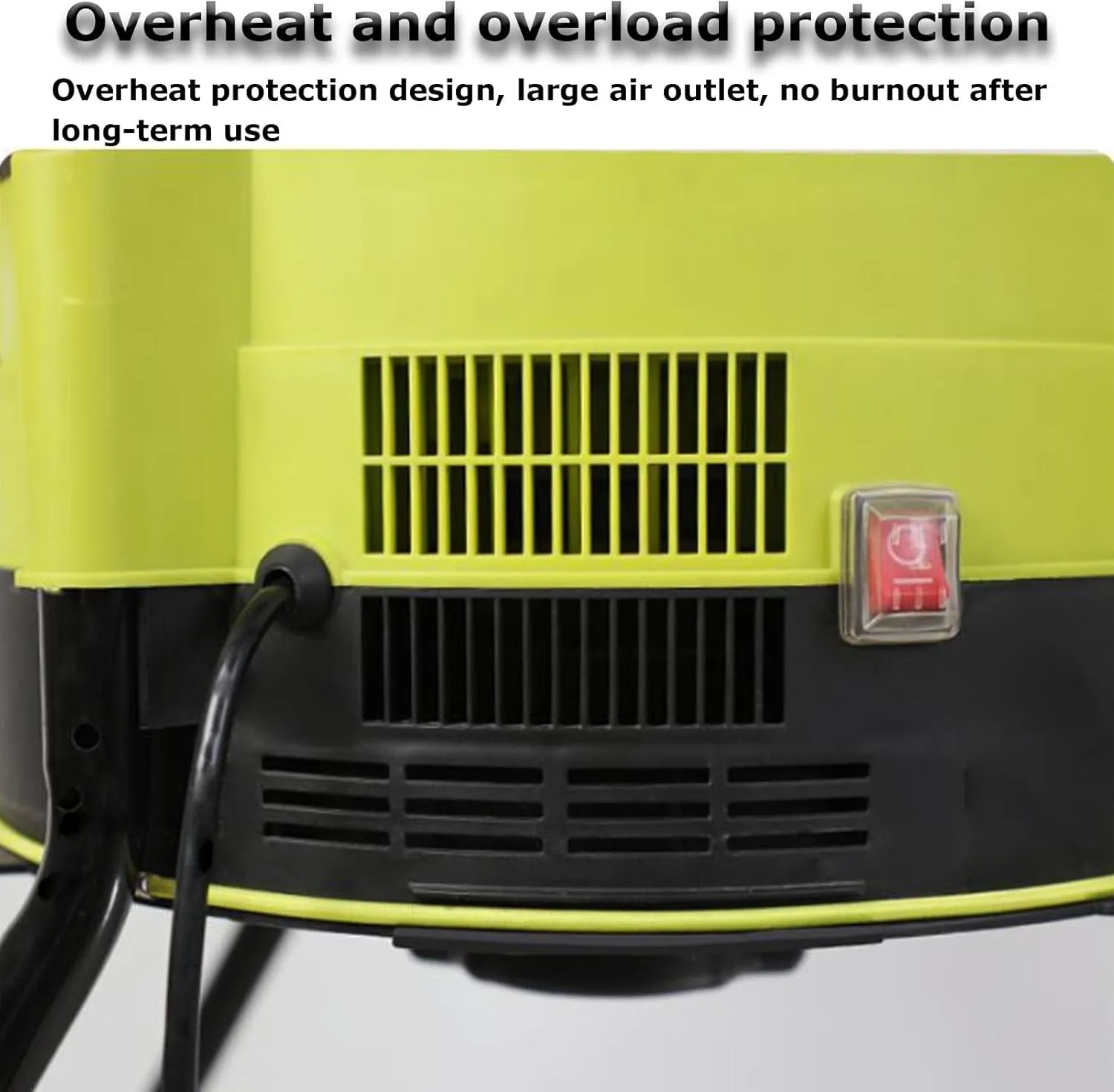 Electric Leaf Crusher Garden Shredder, 2500w bladeless Compost Shredder with Wheeled Leaf Crusher, Leaf rake, Storage Bag, 8000rpm Shredder (50m)