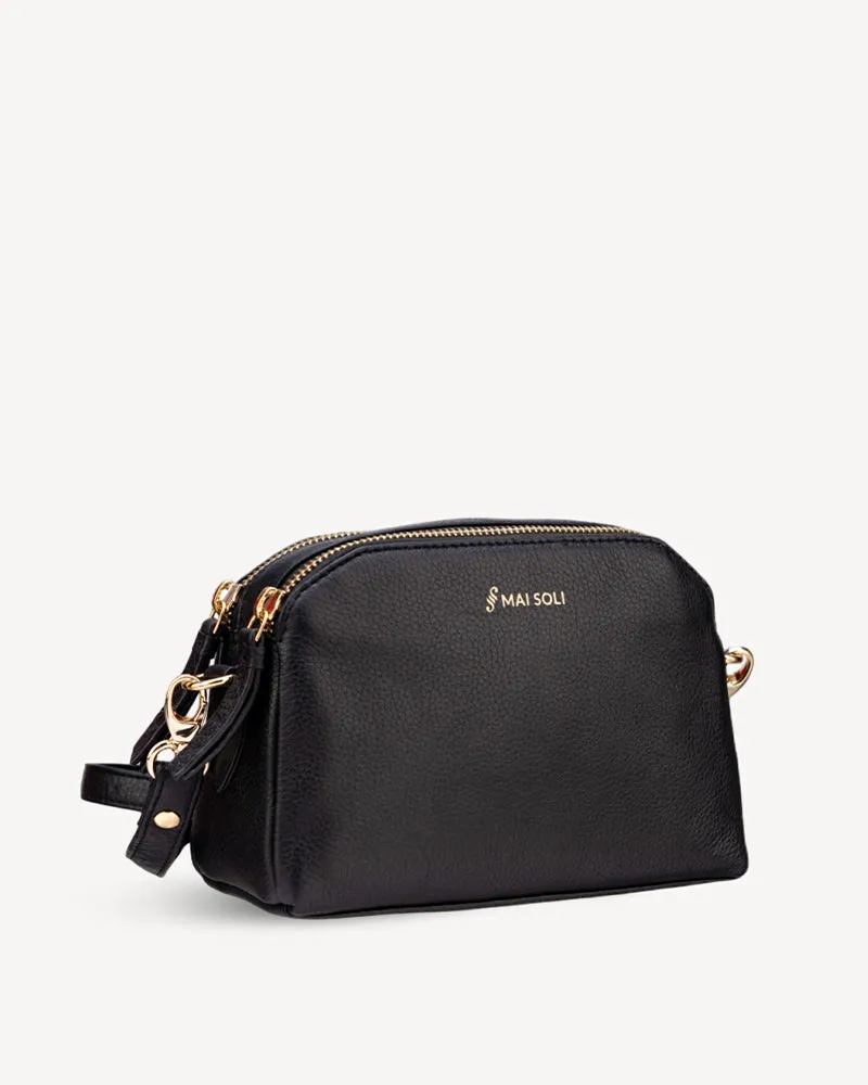 Emma Mini Crossbody Sling Bag - Black