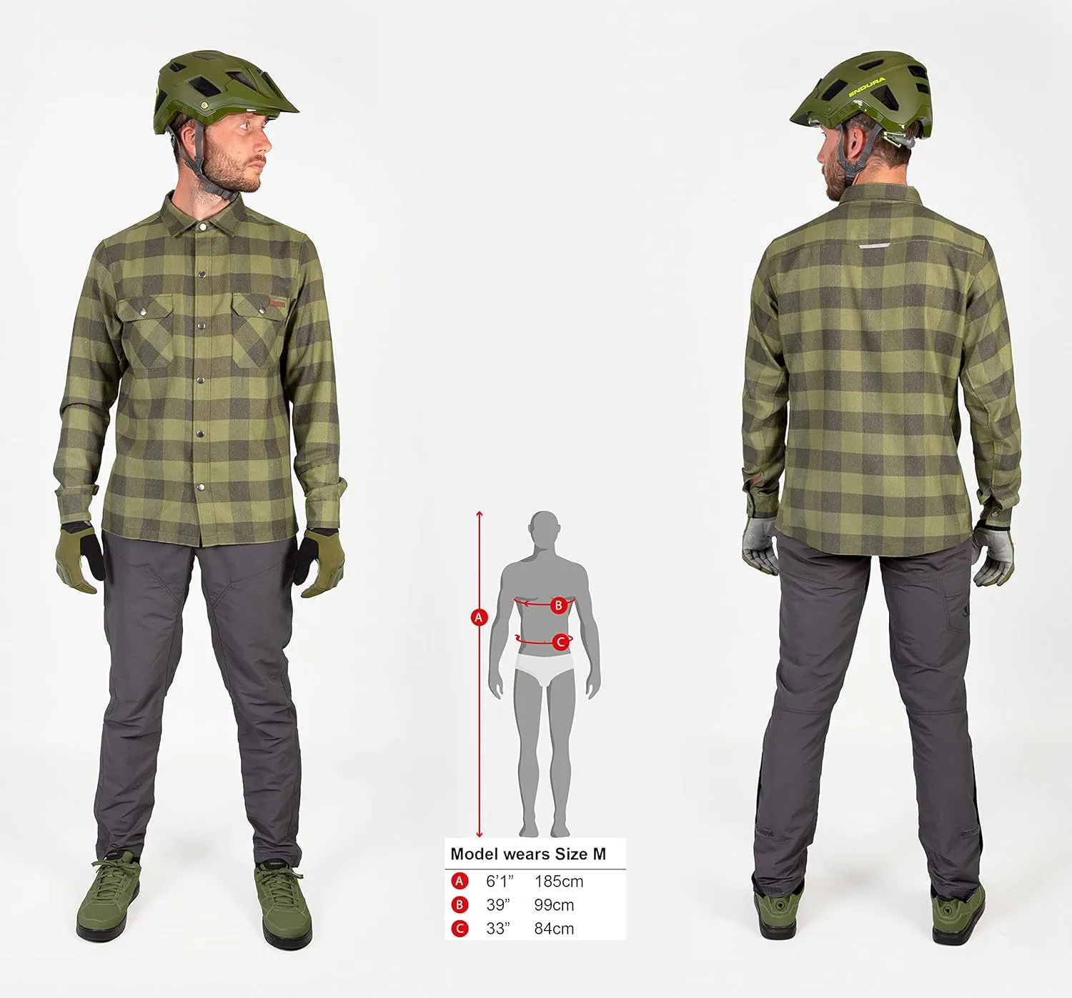 Endura Men's Hummvee Flannel Cycling Shirt