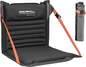 EULANT Inflatable Lightweight Folding Seats for Camping Chair with Back Support Adjustable Straps,Foldable Bleacher Chairs for Camping Hiking Sporting Events and Park