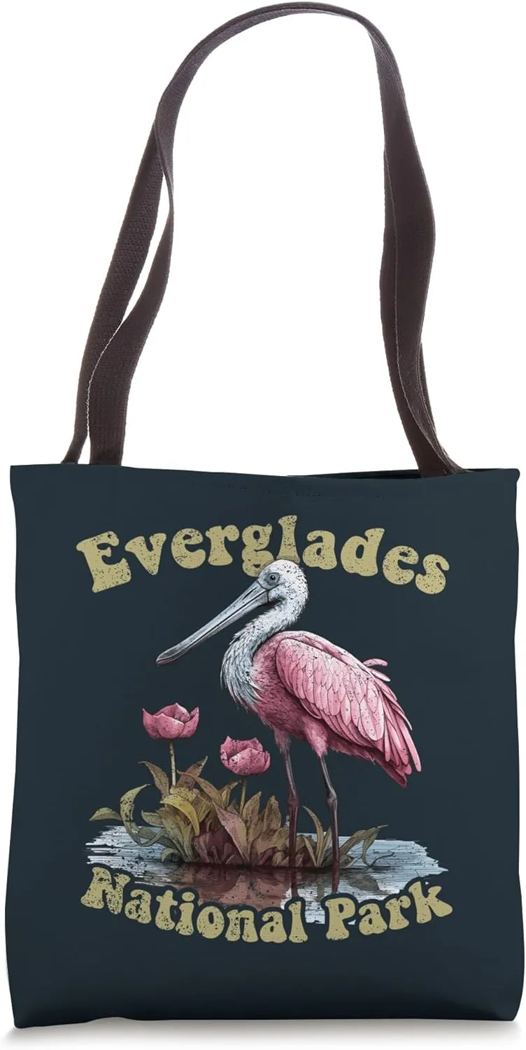 Everglades Florida National Park Wetlands Roseate Spoonbill Tote Bag