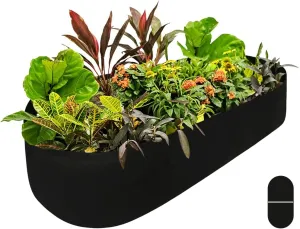 Fabric Raised Garden Bed, Raised Planters for Outdoor Plants, Rectangle Garden Grow Bag for Herb Flower and Vegetables, 2 ft X 4 ft