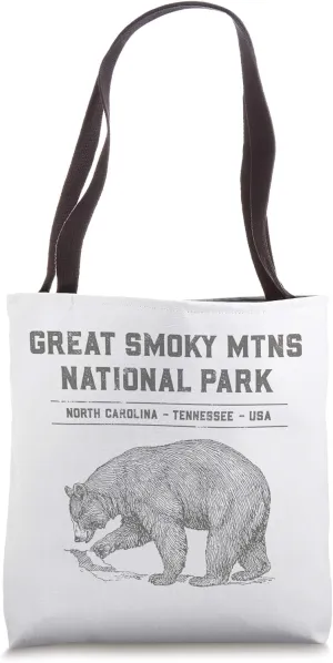 Family Vacation Design - Great Smoky Mountains National Park Tote Bag