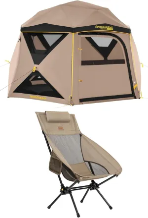 FanttikOutdoor Zeta L8 Max Camping Chair Alpha C6 Ultra Instant Cabin Tent