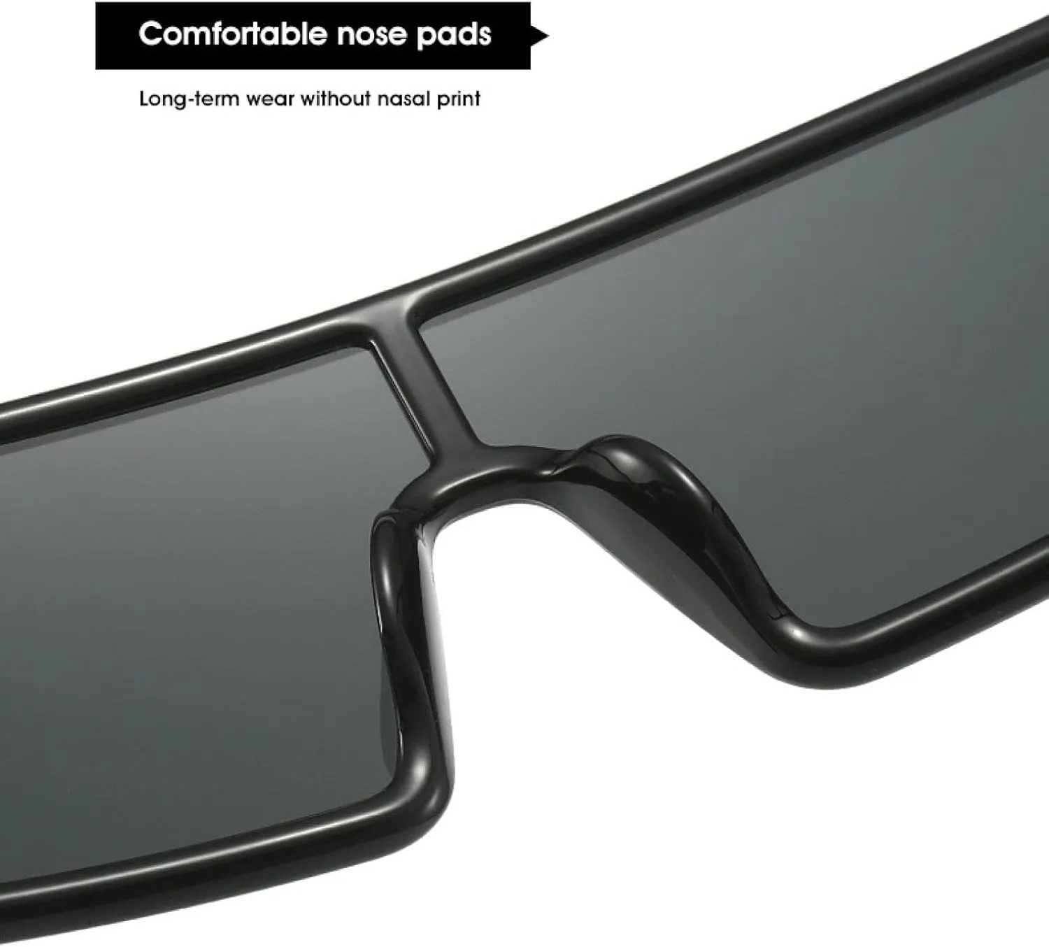Fashion Oversized Frame Hollow Out One Piece Sunglasses Women Men Classic Outdoors Driving Travel Sun Glasses Uv400