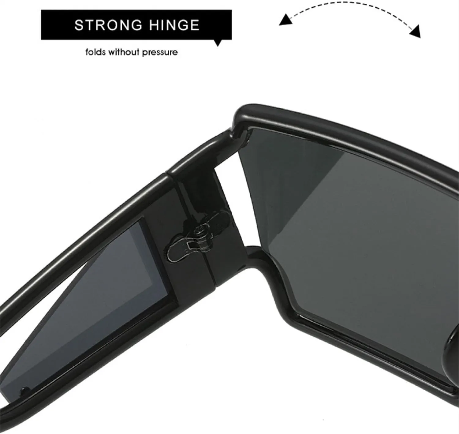 Fashion Oversized Frame Hollow Out One Piece Sunglasses Women Men Classic Outdoors Driving Travel Sun Glasses Uv400