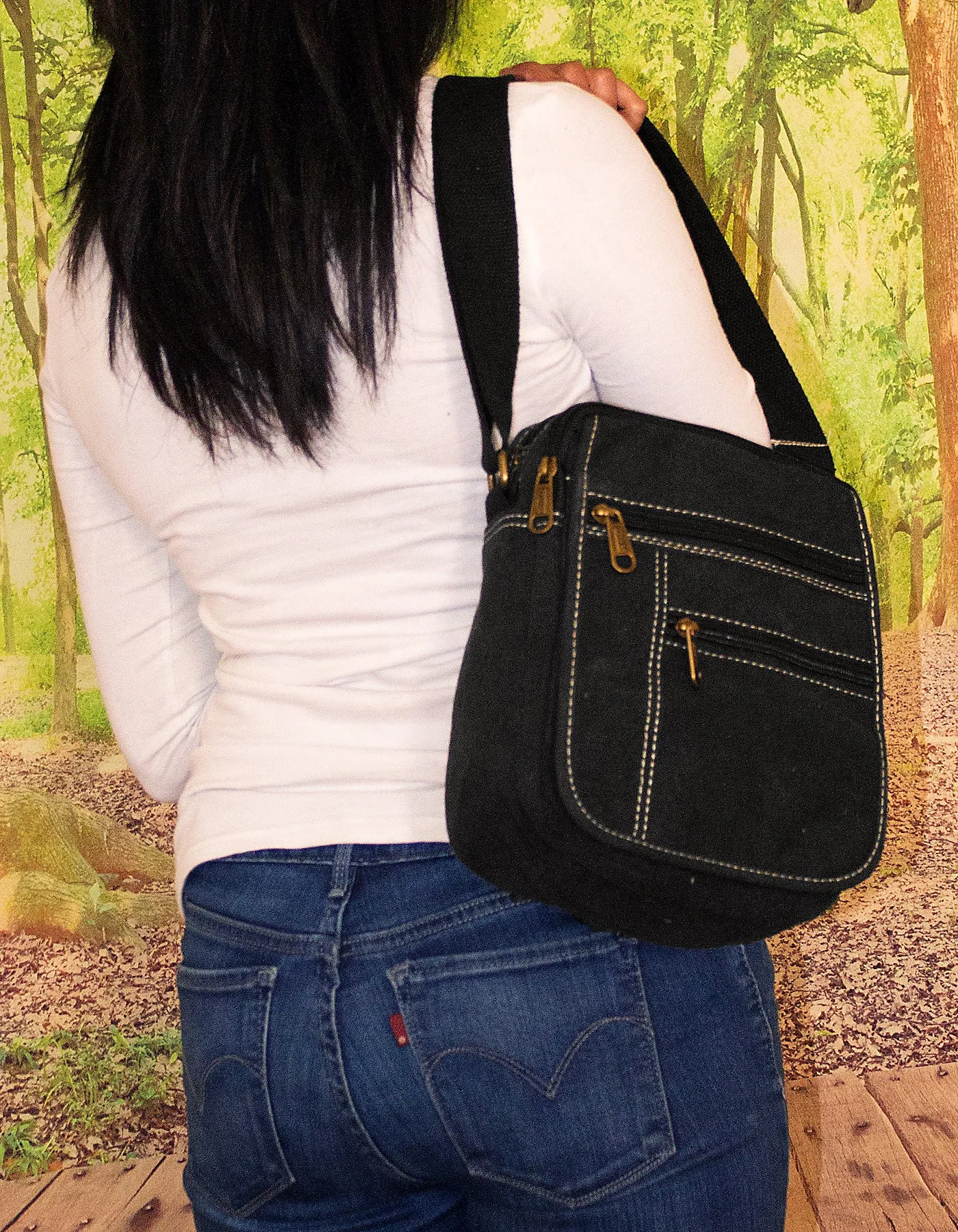 Fino HY-B880 Canvas Unisex Compact Sling Bag