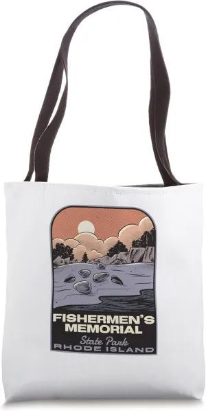 Fishermen's Memorial State Park RI Vintage Travel Tote Bag