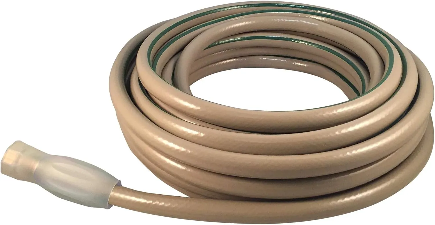 Flexon 1/2" x 50ft Medium Duty Garden Hose – Kink-Resistant, Durable Vinyl, Leak-Proof Couplings, Weather-Resistant, Flexible Water Hose for Lawn, Garden, and Outdoor Use