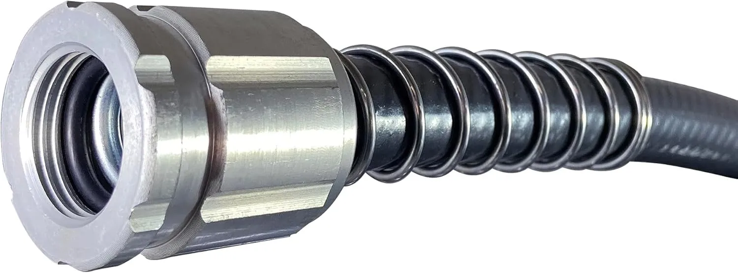 Flexon Supreme Duty 5/8" x 50-Foot Heavy-Duty Garden Hose – Kink-Resistant, High Burst Strength, Crush-Proof Brass Fittings, Ideal for Landscaping and Job Sites