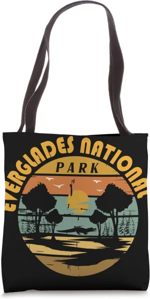 Florida National Park Everglades Wetlands Alligator Tote Bag