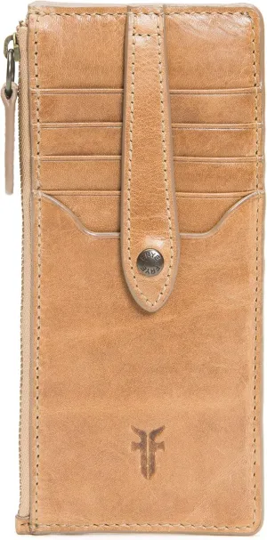 Frye Women's Melissa Snap Card Wallet, Stylish Design with Holder & Slots, Compact for Purse