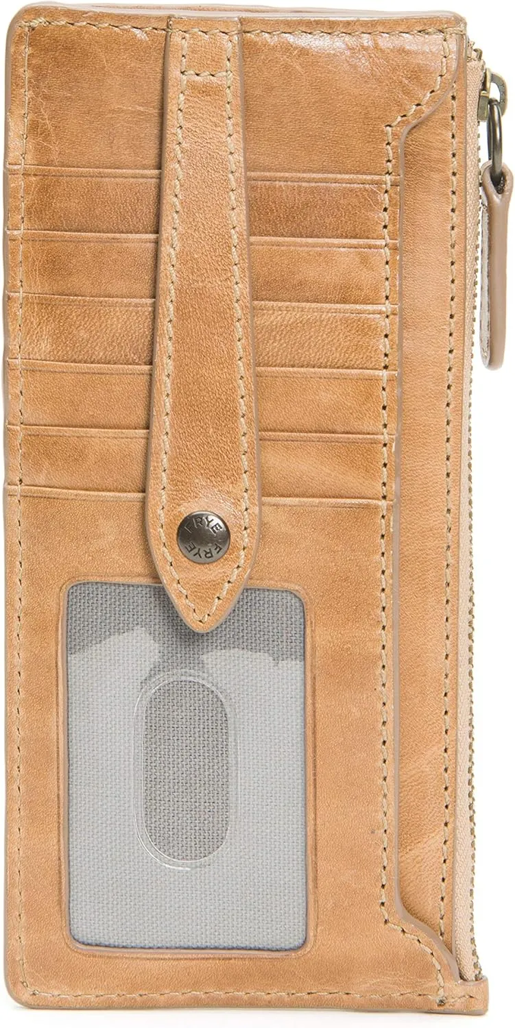 Frye Women's Melissa Snap Card Wallet, Stylish Design with Holder & Slots, Compact for Purse