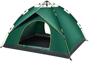 Fully Automatic Outdoor Speed Open Tent Multifunctional Tent Camping Festival Family Tent,with Festival Essential, Dome Tent, 100%,215 * 150 * 135cm, Army Green