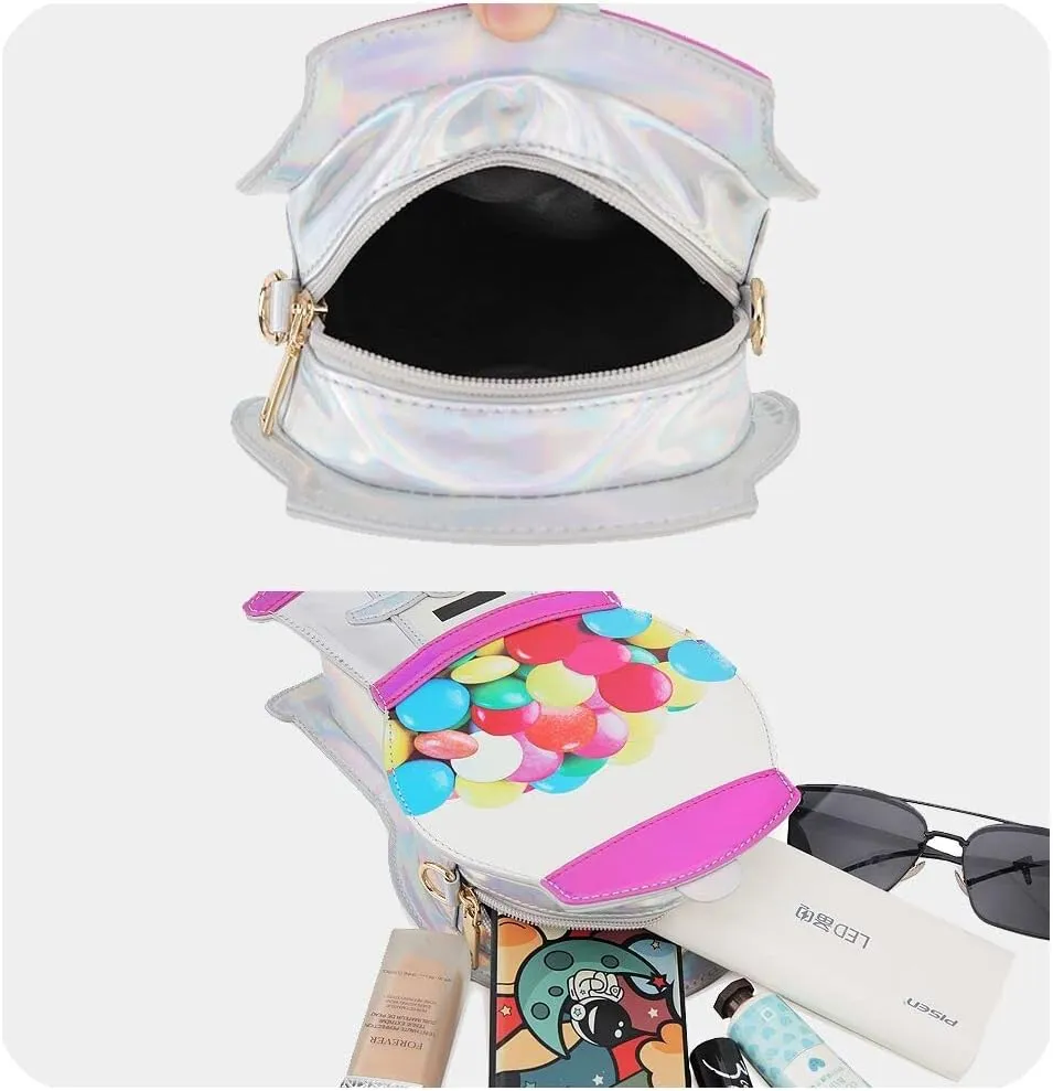Fun Shape Purse for Women Novelty Handbags Unique Chain Crossbody Bag for Teens with Adjustable Shoulder Strap