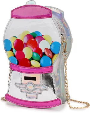 Fun Shape Purse for Women Novelty Handbags Unique Chain Crossbody Bag for Teens with Adjustable Shoulder Strap
