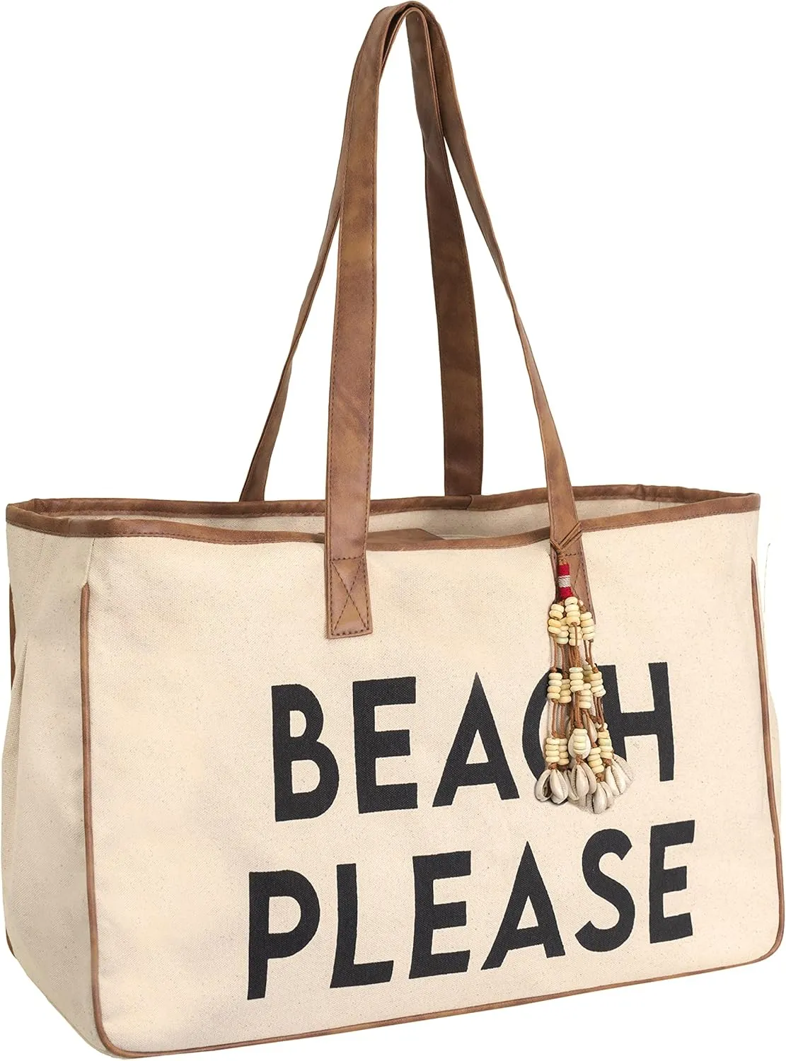Funky Junque Premium Canvas Tote Bag with Inspirational Quote Lining