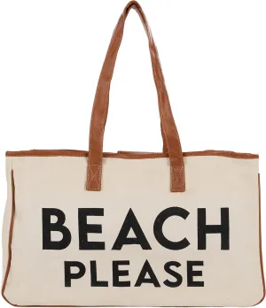 Funky Junque Premium Canvas Tote Bag with Inspirational Quote Lining