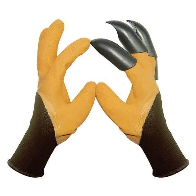 Garden Claw Gloves - Rubber Gardening Gloves with Claw Tips