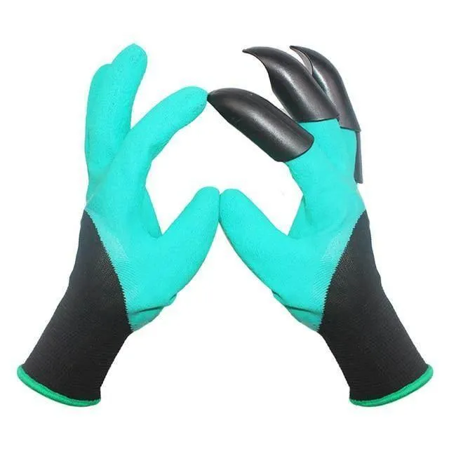 Garden Claw Gloves - Rubber Gardening Gloves with Claw Tips