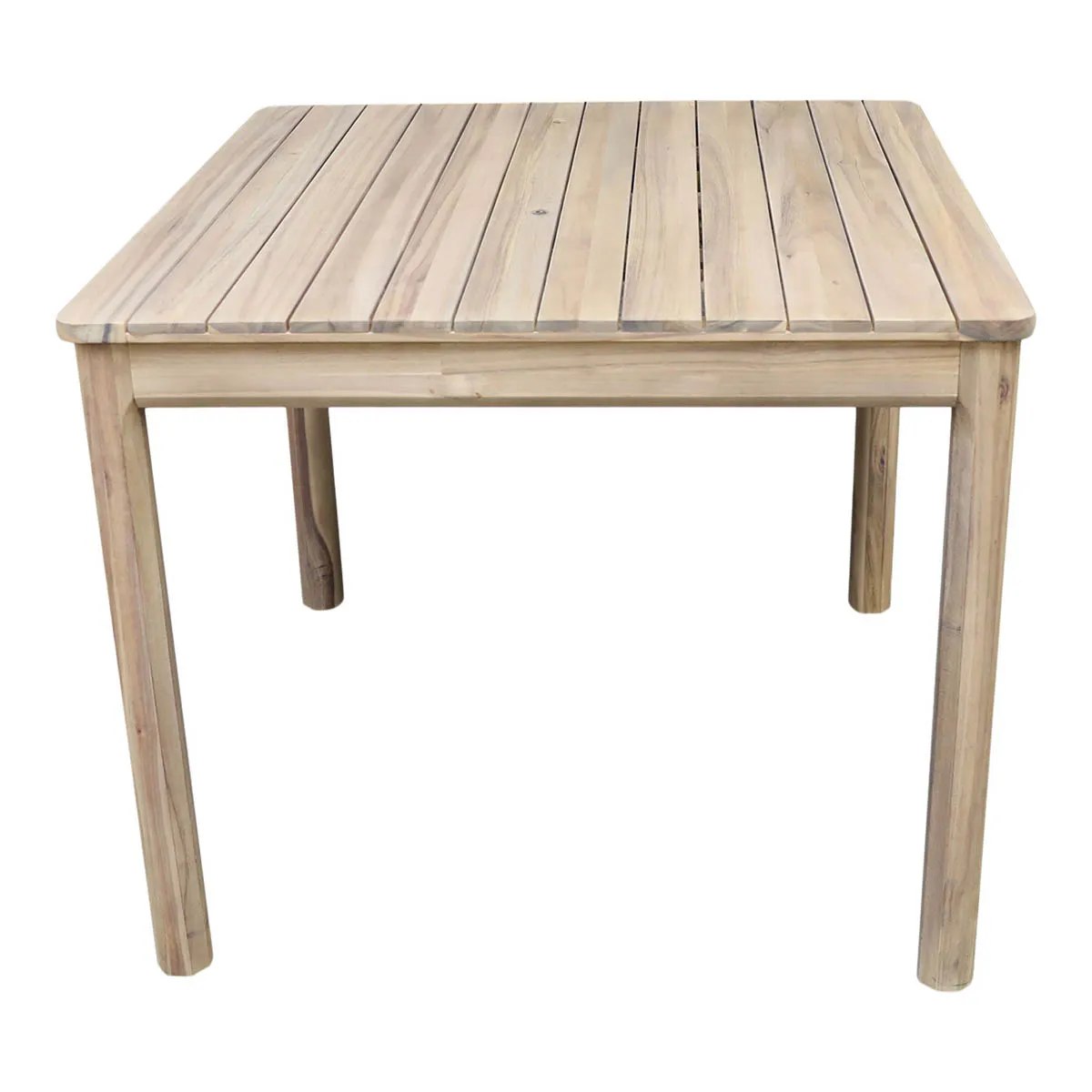 Garden Dining Table Wooden 4 Seater Square Durable Natural Outdoor Furniture