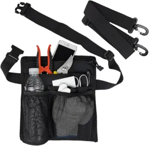 Gardening Apron Garden Tool Belt for Women With Pockets Utility Tool Waist Bag Cleaning Apron for Teacher Sever DIY Work Waitress with Adjustable Belt and Shoulder Strap