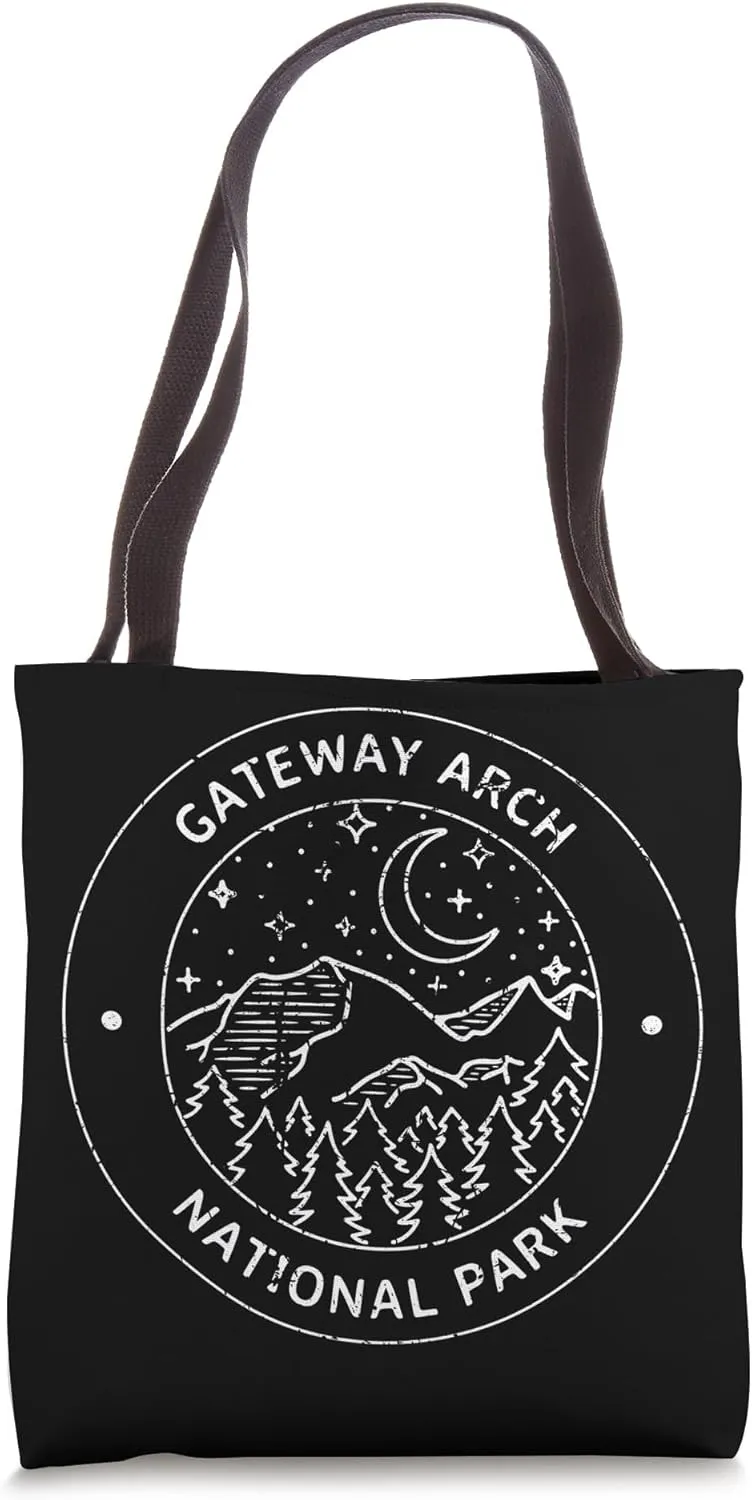 Gateway Arch National Park Explore Adventure Camp Mountain Tote Bag