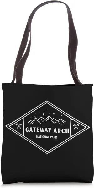 Gateway Arch National Park Explore Adventure Camp Mountain Tote Bag