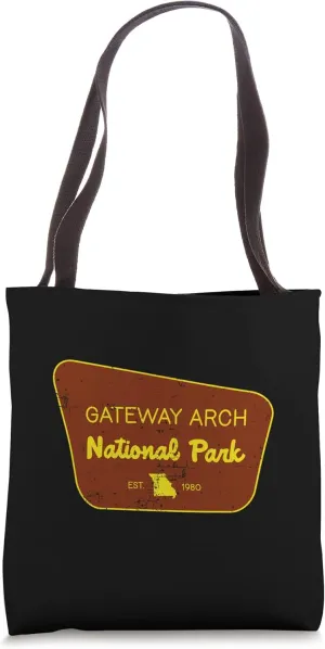 Gateway Arch National Park Missouri Keys Nature Distressed Tote Bag