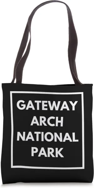 Gateway Arch National Park Souvenir NPS Trendy Design Tote Bag