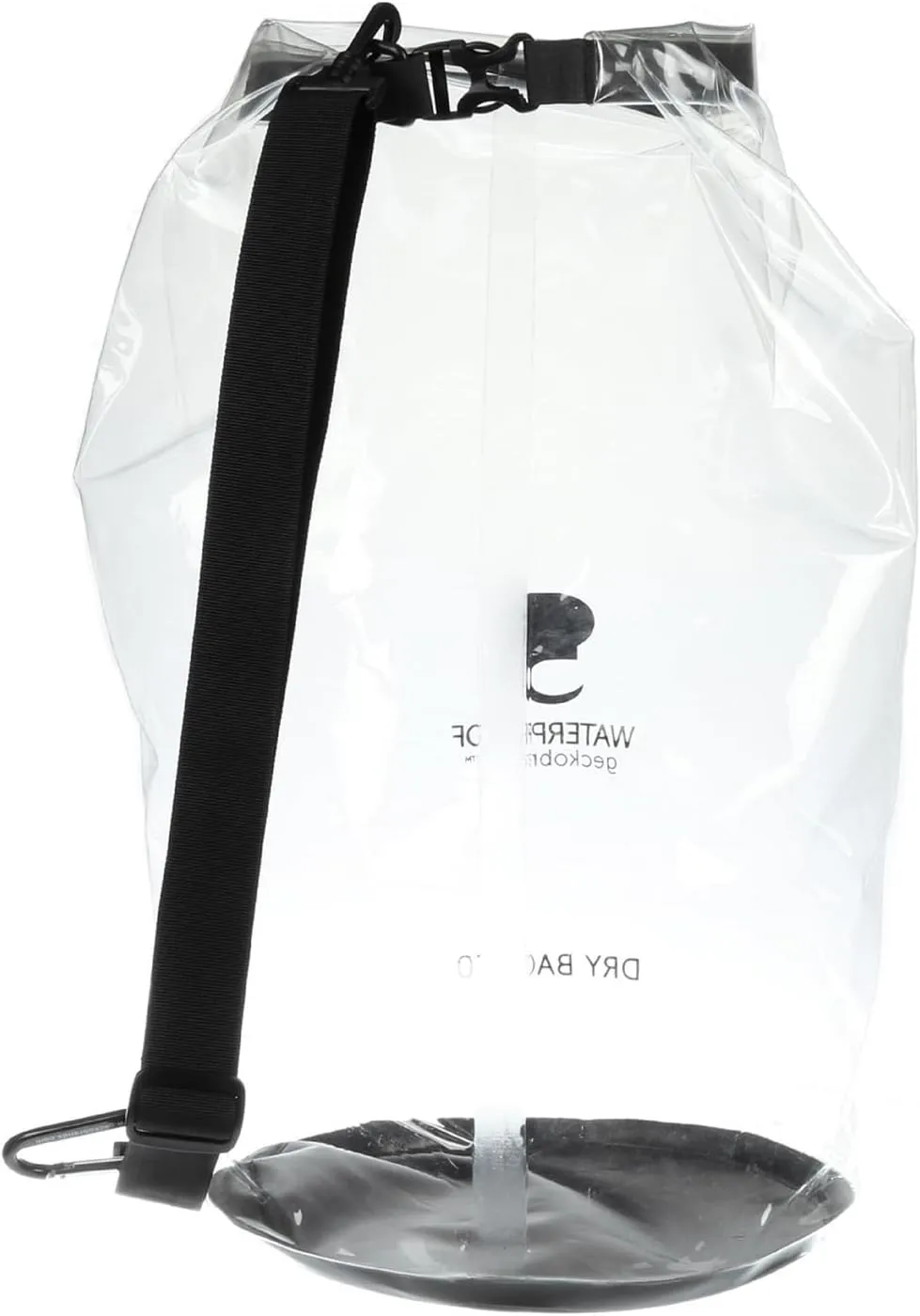 geckobrands Tarpaulin Dry Bag – Waterproof PVC Bag with Carabiner for Secure Storage, for Boating, Kayaking, Camping