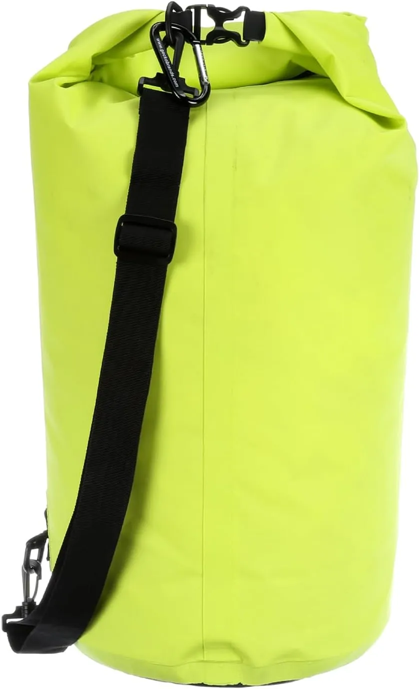 geckobrands Tarpaulin Dry Bag – Waterproof PVC Bag with Carabiner for Secure Storage, for Boating, Kayaking, Camping
