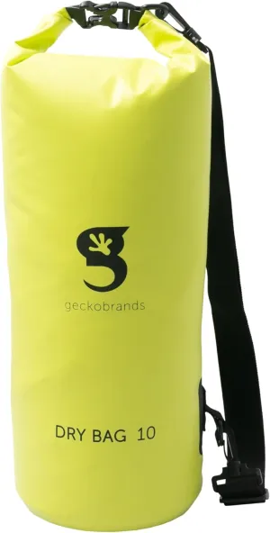 geckobrands Tarpaulin Dry Bag – Waterproof PVC Bag with Carabiner for Secure Storage, for Boating, Kayaking, Camping